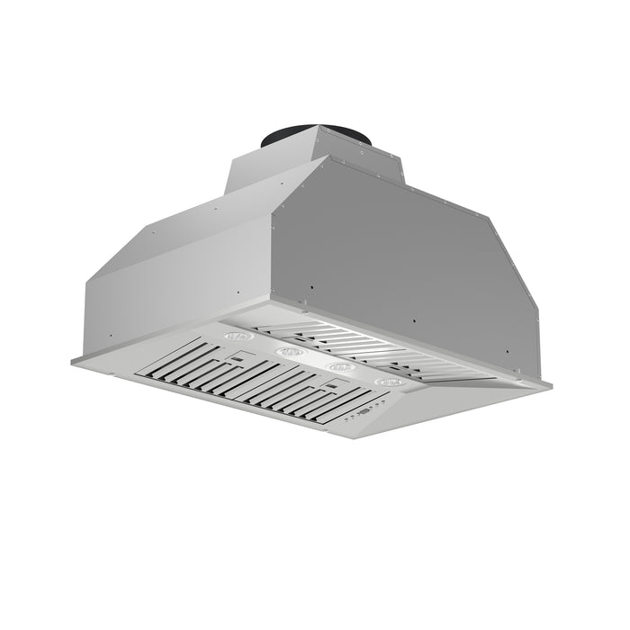 Forno Altilia 36-Inch Insert Range Hood, Stainless Steel, LED Lighting, Baffle Filters