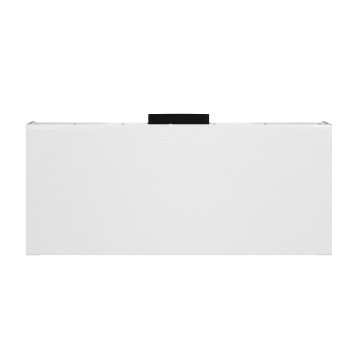 Forno Bari Espresso 30-Inch Under Cabinet Range Hood, White, 600 CFM, LED Lighting, Dishwasher-Safe Baffle Filters, 3-Speed Fan Control