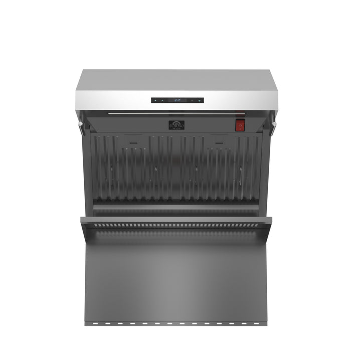 Forno Savona 30-Inch Wall Mount Range Hood, Baffle Filters, Backsplash Included