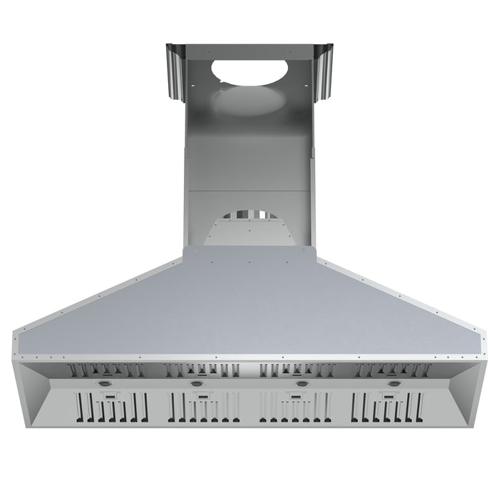 Forno Orvieto 60-Inch Wall Mount Range Hood, LED Lighting, Heavy Duty, Stainless Steel