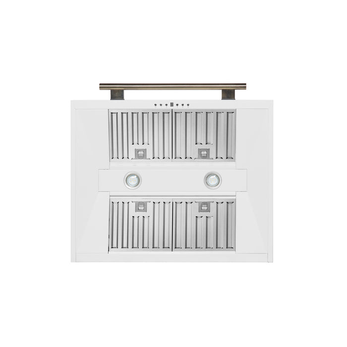 Forno Aria 30 Inch Wall-Mounted Range Hood in White