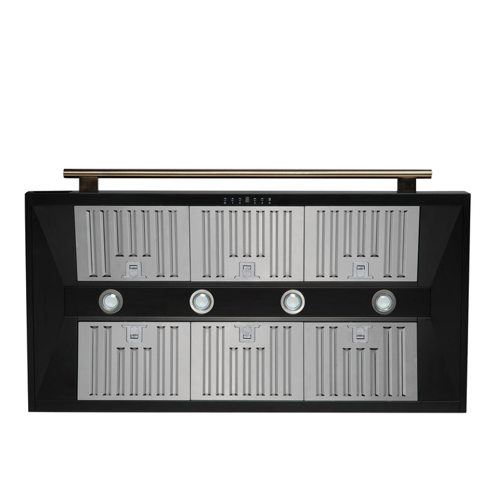 Forno Aria 48 Inch Wall-Mounted Range Hood in Black