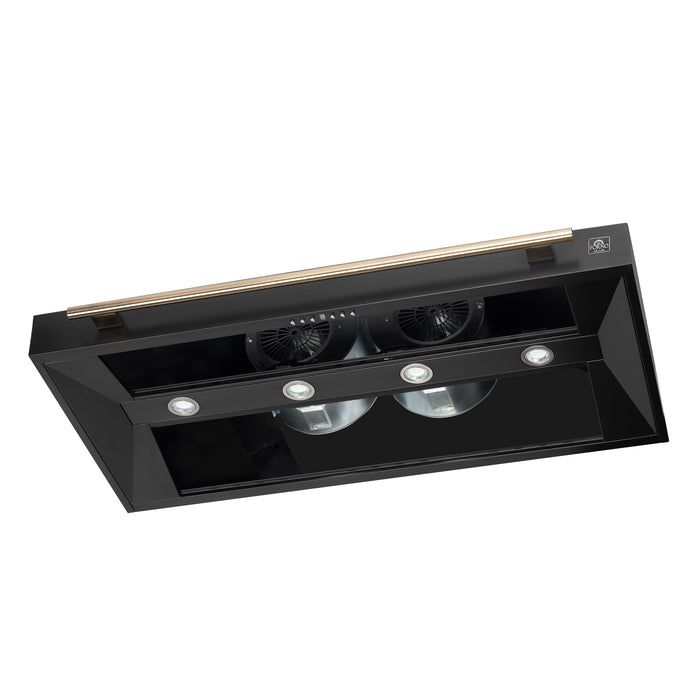 Forno Aria 48 Inch Wall-Mounted Range Hood in Black