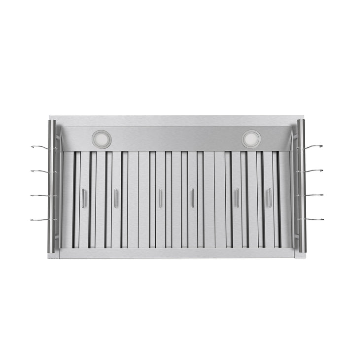 Forno Venezia 36 Inch Wall-Mounted Range Hood with Touch Controls and Baffle Filters