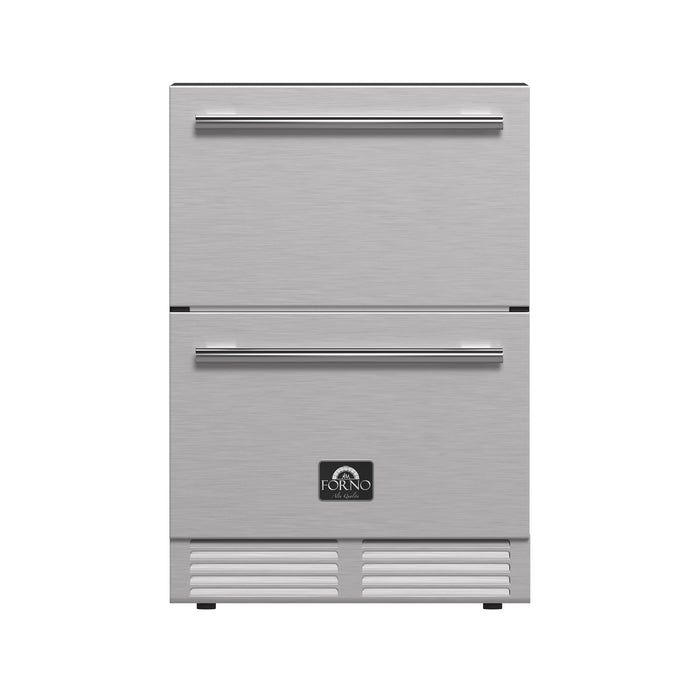 Forno Cosenza 24" Built-In Indoor/Outdoor Drawer Freezer with Ice Maker, 4.69 cu.ft.
