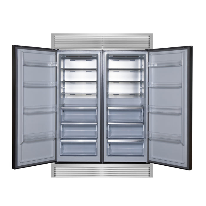 Forno Maderno 2-28-Inch Wide Convertible Refrigerator/Freezer, Decorative Trim, 27.2 cu.ft, 84-Inch High, ENERGY STAR Certified