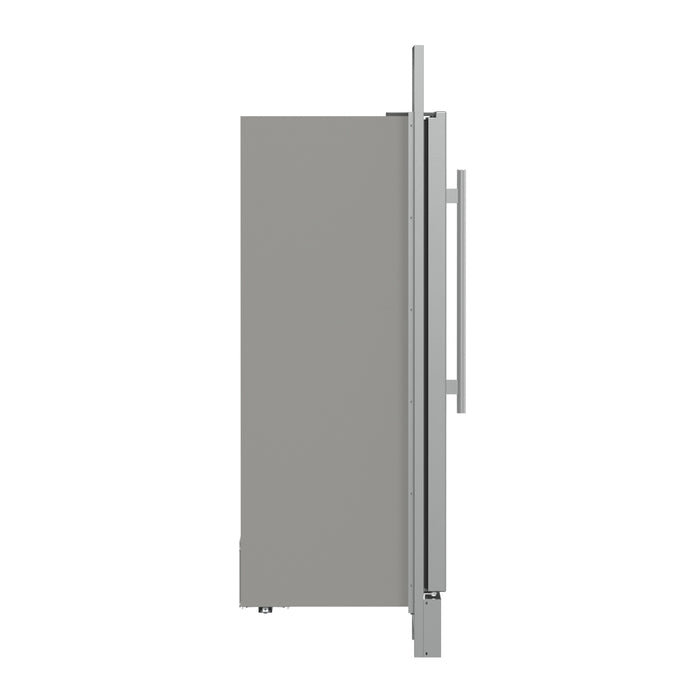 Forno Fortezza 32 Inch Right-Swing Convertible Refrigerator/Freezer with Trim Kit, Stainless Steel, Total No Frost