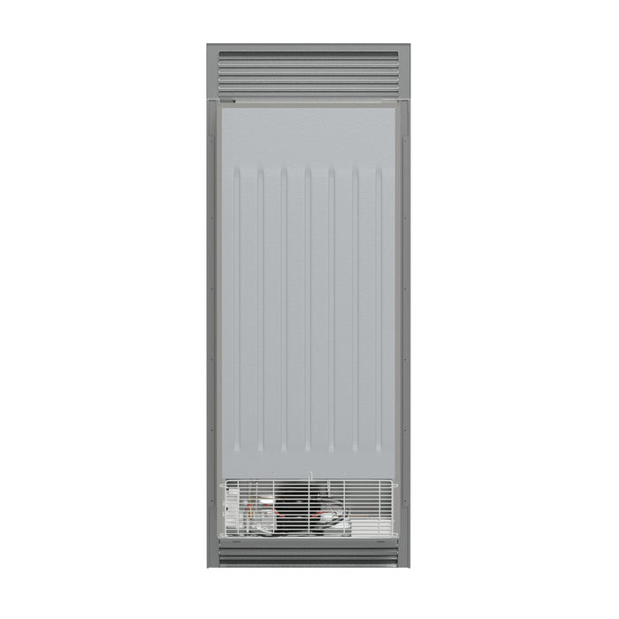 Forno Fortezza 32 Inch Right-Swing Convertible Refrigerator/Freezer with Trim Grill, Stainless Steel, Total No Frost