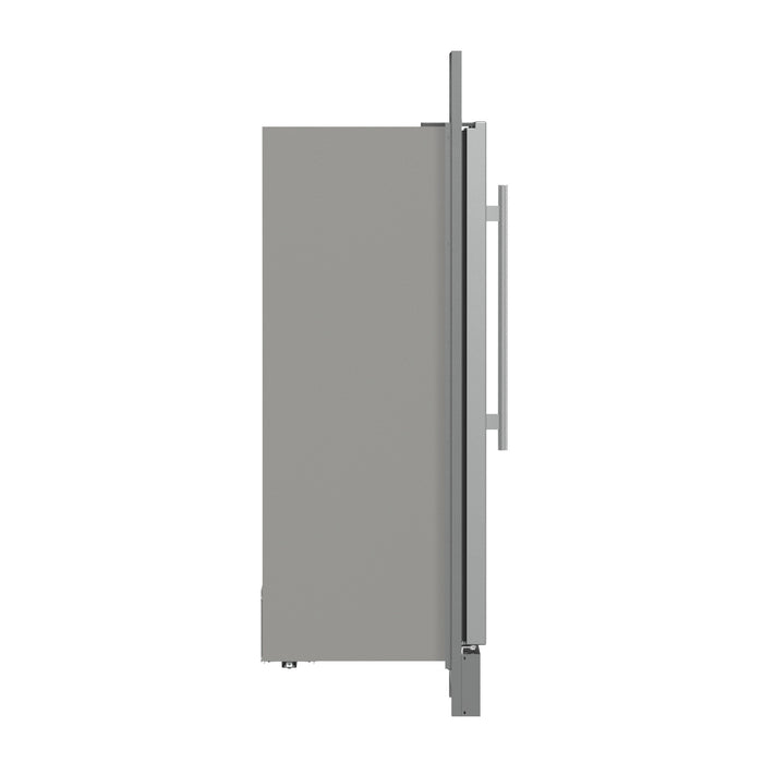 Forno Fortezza 32 Inch Right-Swing Convertible Refrigerator/Freezer with Trim Grill, Stainless Steel, Total No Frost