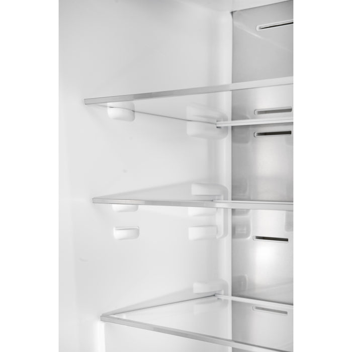 Custodia 48" Bottom Freezer combo, 20.6 cf., Ice Maker, Total No frost, Black, Antique Brass handles