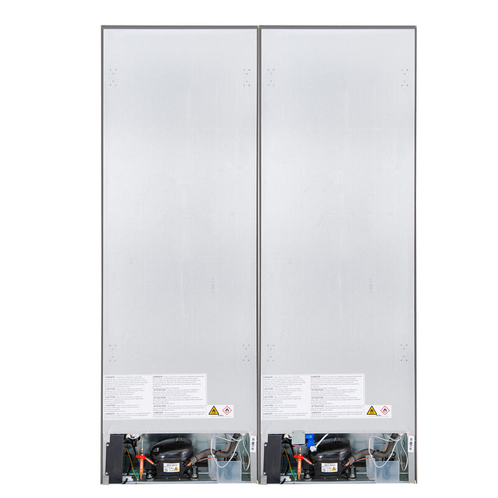 Custodia 48" Bottom Freezer combo, 20.6 cf., Ice Maker, Total No frost, Stainless Steel handles
