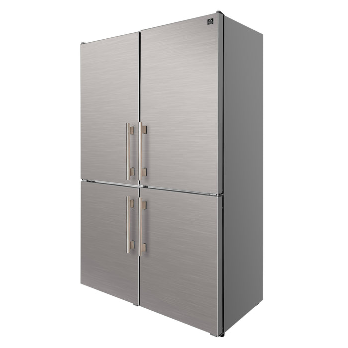 Custodia 48" Bottom Freezer combo, 20.6 cf., Ice Maker, Total No frost, Stainless Steel handles