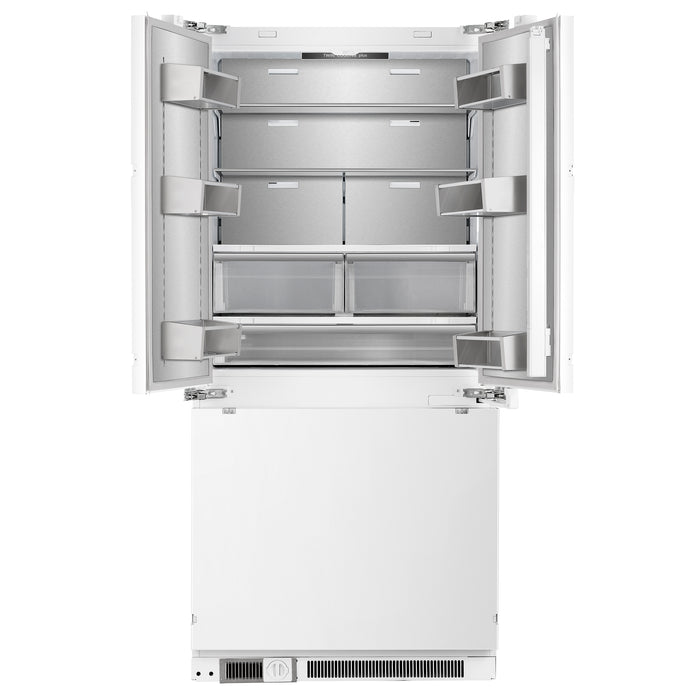 Forno Rivestito Refrigerator, French Door, 36 Inch, Energy Star, Fast Freeze