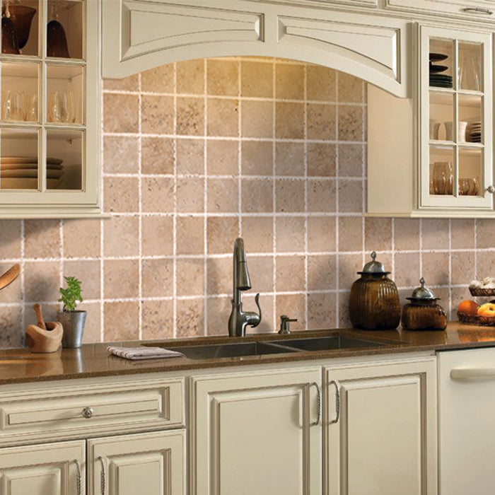 Riverbed Walnut Travertine Tumbled Floor and Wall Tile - Livfloors Collection