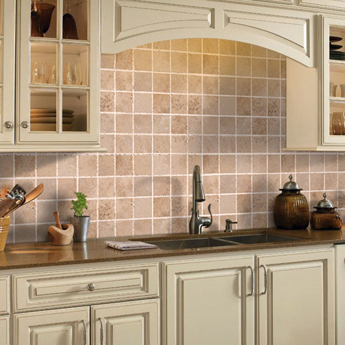 Riverbed Walnut Travertine Tumbled Floor and Wall Tile - Livfloors Collection