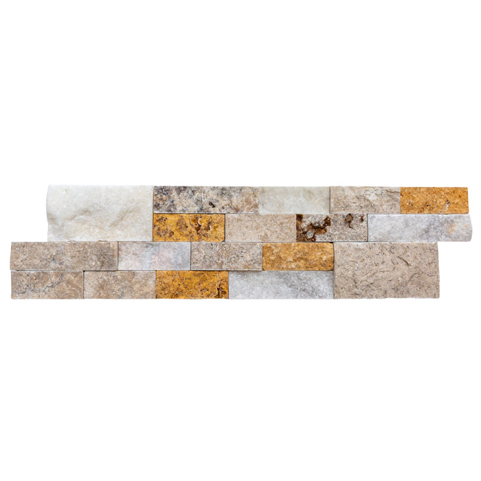 Riverrock Ledger 3D Panel 6"x24" Split-face Natural Wall Tile - Belair Collection