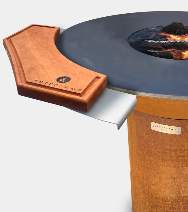 Arteflame Classic 40″ — Fire Pit with Cooktop (CORTEN Bowl; Short Round / Short Euro / Built-In No Base)