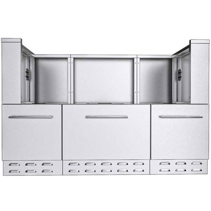 Sunstone 66 In. Sunstone Base Cabinet for UpTo 54-1/2 In. Width Cut-Out Pellet Grill- SAC66HGDC