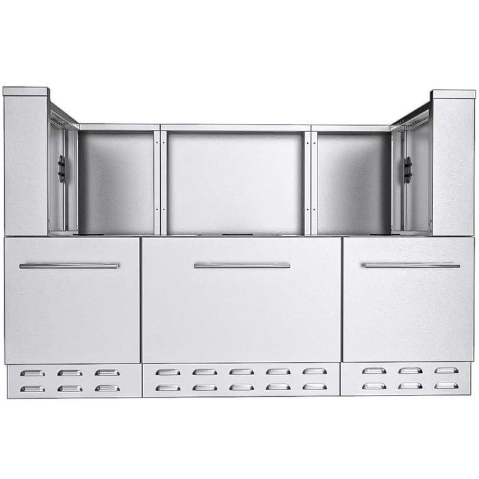 Sunstone 52 In. Base Cabinet for UpTo 44 In. Width Cut-Out Pellet Grill SAC52HGDC
