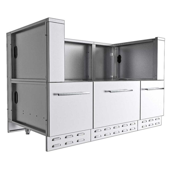 Sunstone 66 In. Sunstone Base Cabinet for UpTo 54-1/2 In. Width Cut-Out Pellet Grill- SAC66HGDC