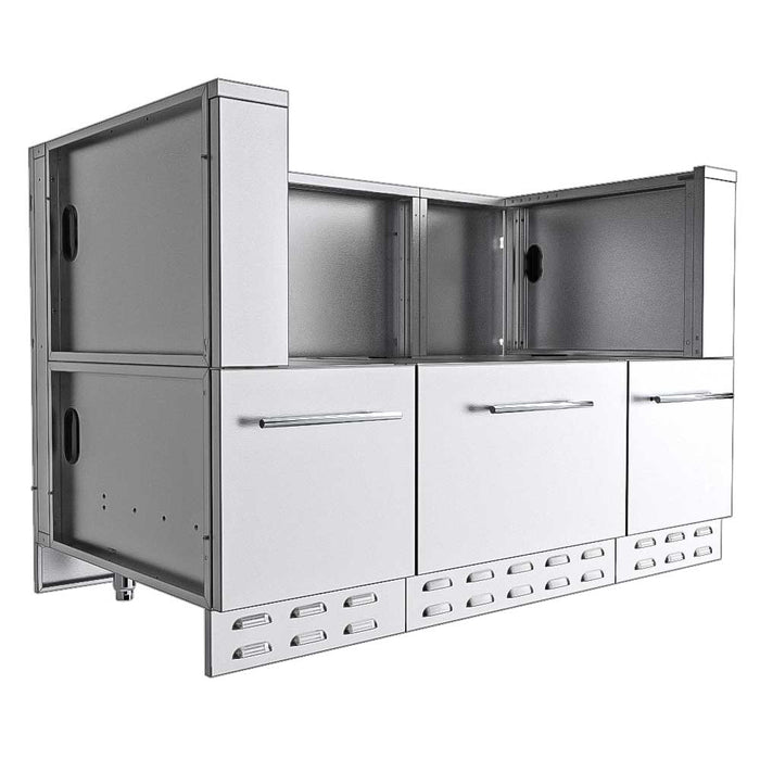 Sunstone 52 In. Base Cabinet for UpTo 44 In. Width Cut-Out Pellet Grill SAC52HGDC