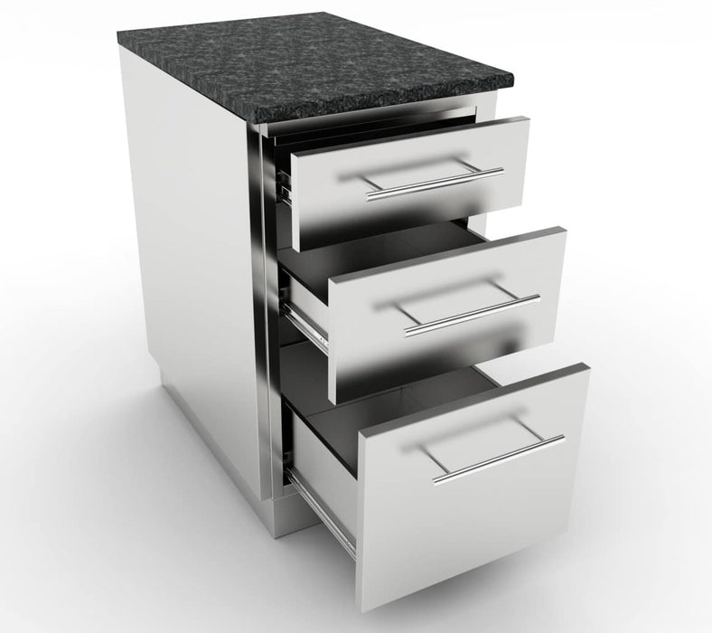 Sunstone 18″ Triple Drawer Base Cabinet – SBC18STD