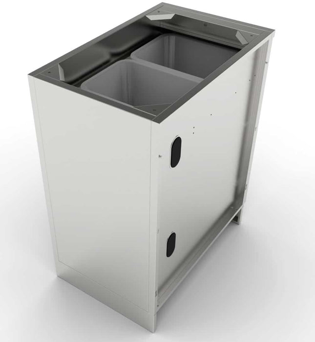Sunstone 18″ Trash Drawer Cabinet w/Two Top Loading Bins – SBC18STRD