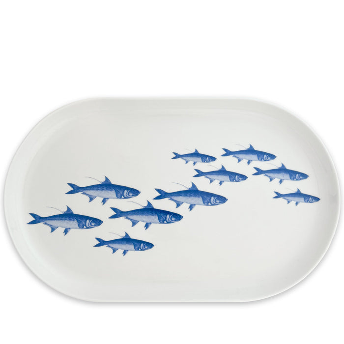 School of Fish Large Coupe Oval Platter