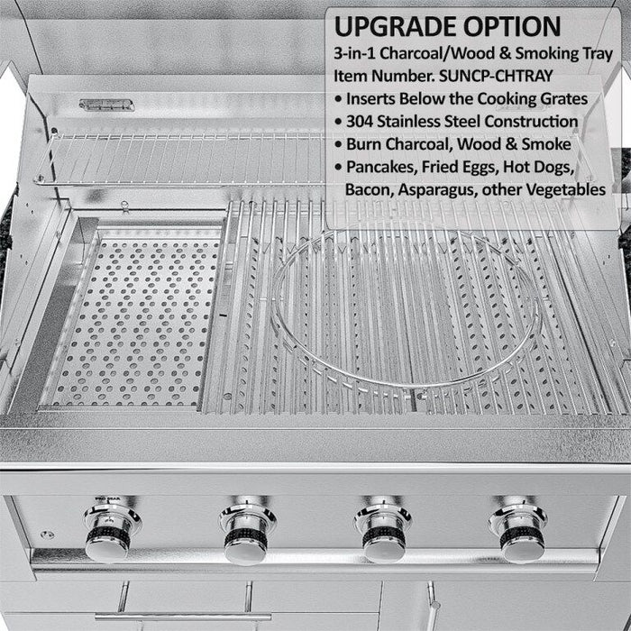 Sunstone THE HOUSTON 9 Foot 8 Inch Outdoor Griller’s Paradise Island Package – SCPHOUSTON9.8
