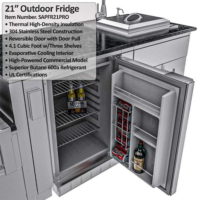 Sunstone THE HOUSTON 9 Foot 8 Inch Outdoor Griller’s Paradise Island Package – SCPHOUSTON9.8