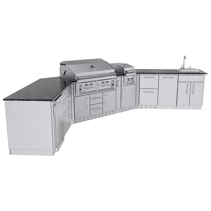 Sunstone THE BIG-TEXAN 21FT Outdoor Cabinet large Island Package – SCPBIGTEX21