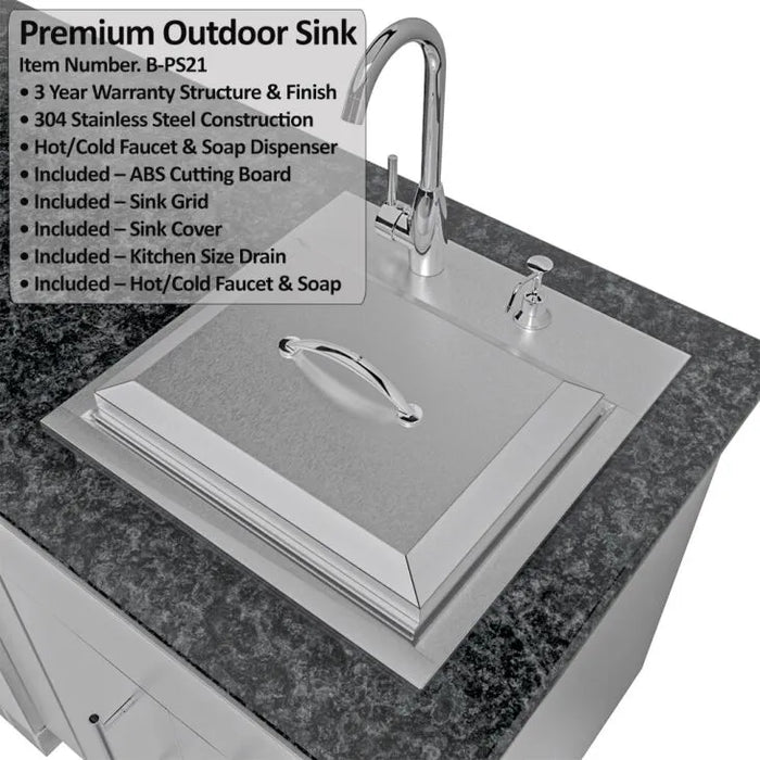 Sunstone THE BIG-TEXAN 21FT Outdoor Cabinet large Island Package – SCPBIGTEX21