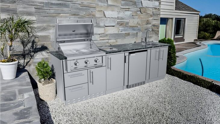 Sunstone THE BRAZOS 9 Foot Cabinet Island Package – SCPBRAZOS9