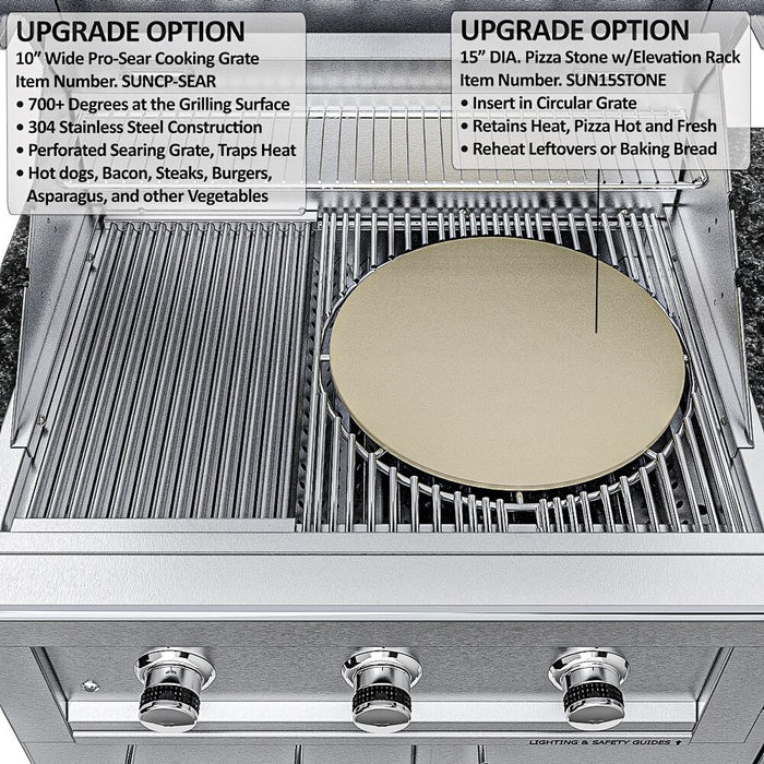 Sunstone THE CAPRICE 6 FT 4 IN Grill & Bar Sink Outdoor Island Package – SCPCAPRICE6.4