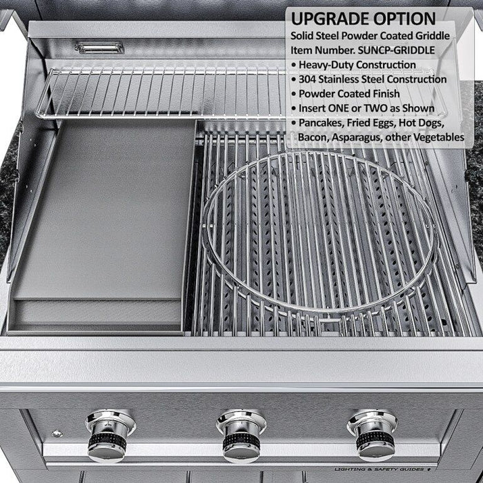Sunstone THE CAPRICE 6 FT 4 IN Grill & Bar Sink Outdoor Island Package – SCPCAPRICE6.4