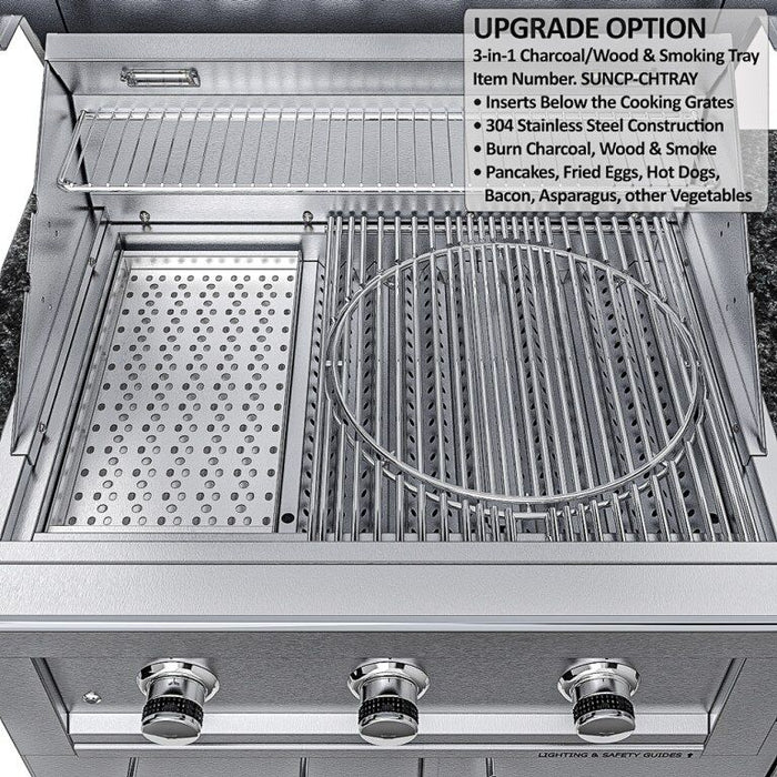 Sunstone THE CAPRICE 6 FT 4 IN Grill & Bar Sink Outdoor Island Package – SCPCAPRICE6.4