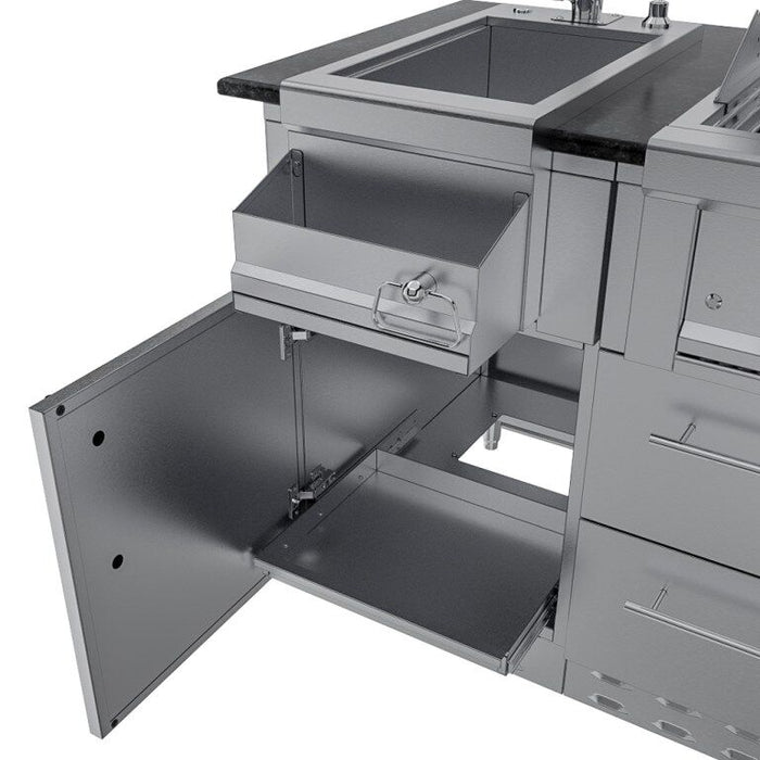Sunstone THE CAPRICE 6 FT 4 IN Grill & Bar Sink Outdoor Island Package – SCPCAPRICE6.4