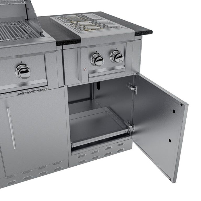 Sunstone THE CAPRICE 6 FT 4 IN Grill & Bar Sink Outdoor Island Package – SCPCAPRICE6.4