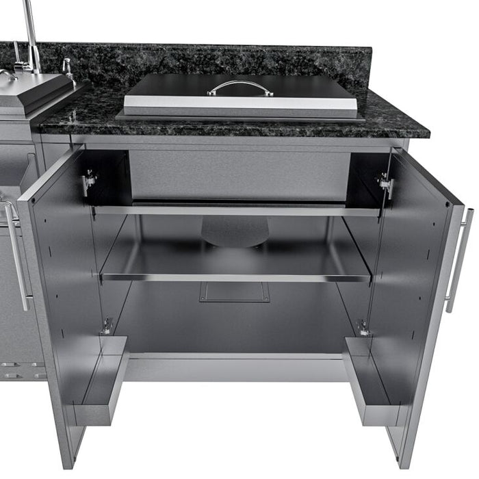Sunstone THE GALLEY 10 Foot 8 Inch Clean and Prep Cabinet Island Package – SCPGALLEY10.8