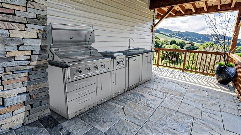 Sunstone THE HOUSTON 9 Foot 8 Inch Outdoor Griller’s Paradise Island Package – SCPHOUSTON9.8