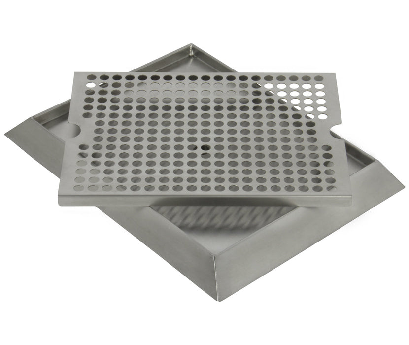 12" x 9" Bevel Edge Drip Tray with Drain