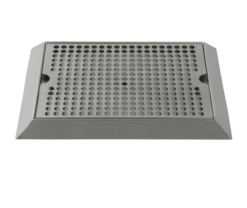 12" x 9" Bevel Edge Drip Tray with Drain