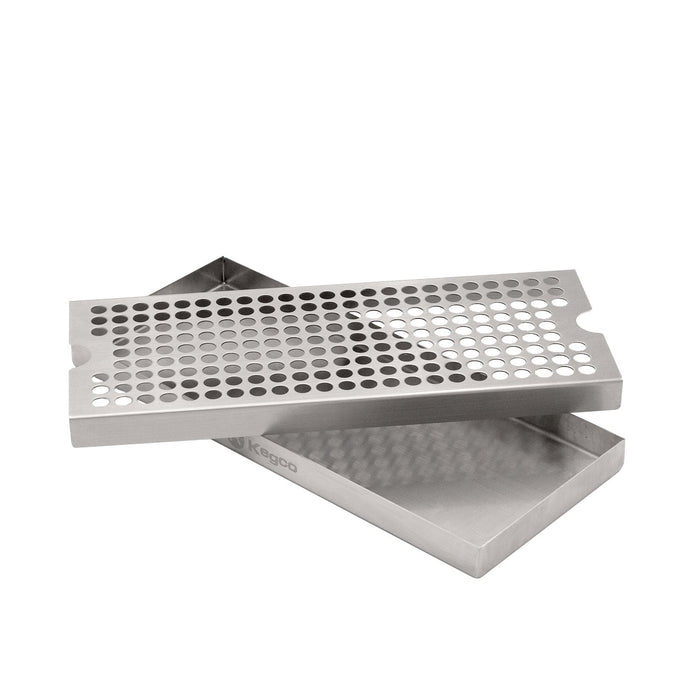 12" Surface Mount Stainless Steel Drip Tray - No Drain