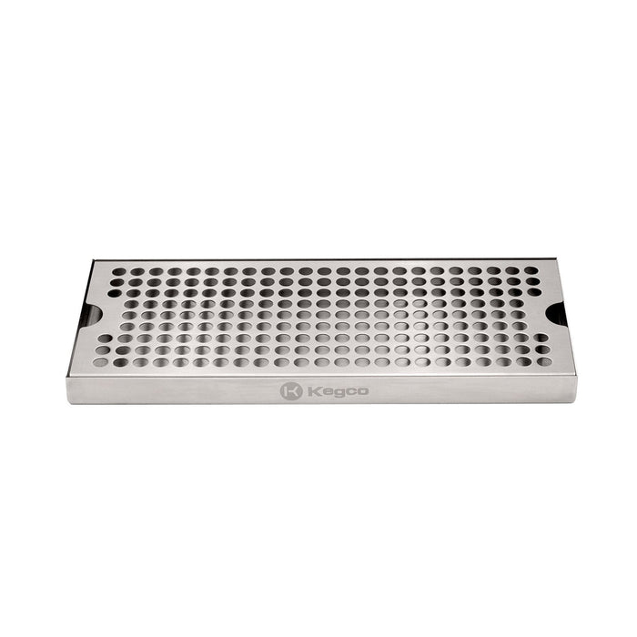 12" Surface Mount Stainless Steel Drip Tray - No Drain