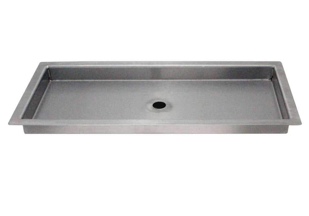 12" x 5" Flush Mount Drip Tray with Drain