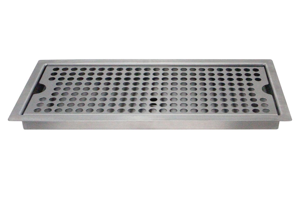 12" x 5" Flush Mount Drip Tray with Drain