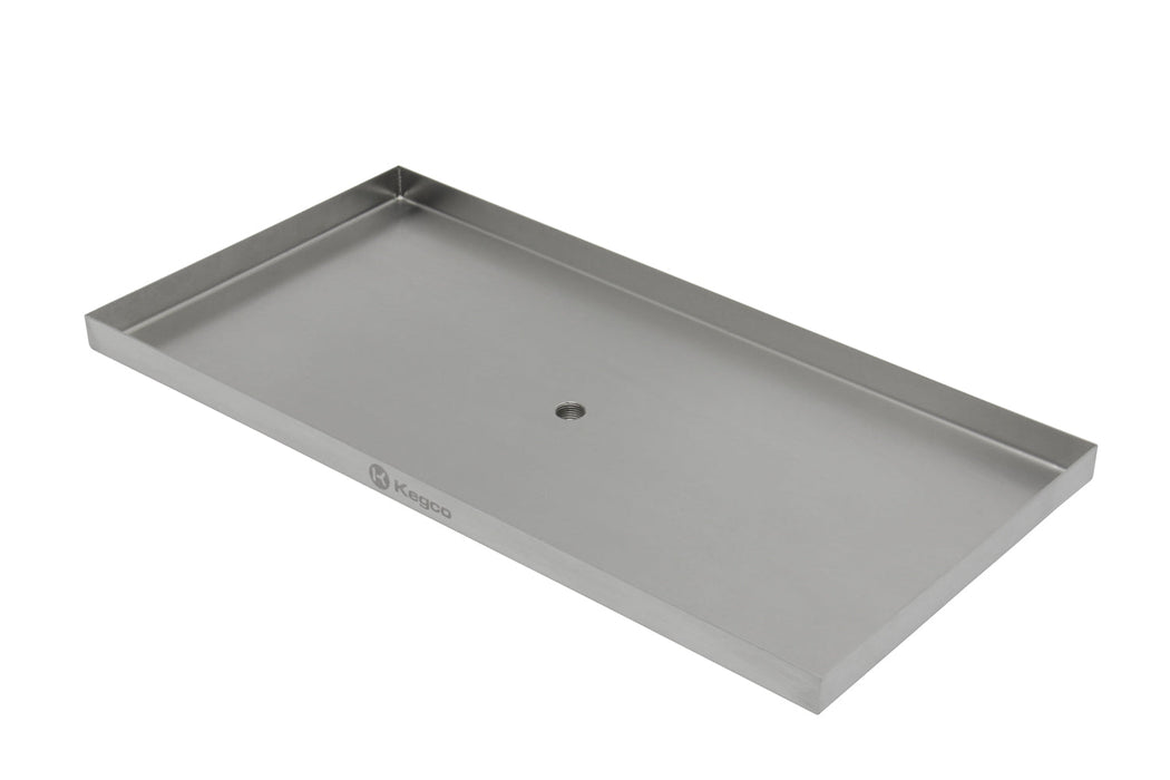 18" x 9" Surface Mount Drip Tray with Drain