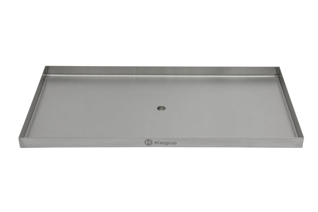 18" x 9" Surface Mount Drip Tray with Drain