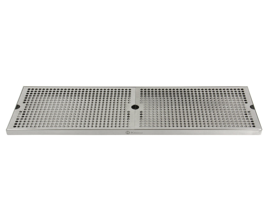 24" x 9" Surface Mount Drip Tray with Drain