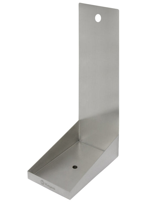 6" x 10" Wall Mount Drip Tray with Drain - 1 Shank Hole